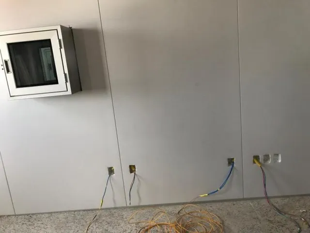 Instalação eletrica sala limpa